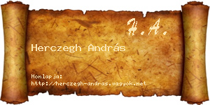 Herczegh András névjegykártya